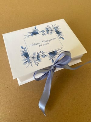 Caixa convites para padrinhos/ batizado/ pais (12x16,5x4cm)