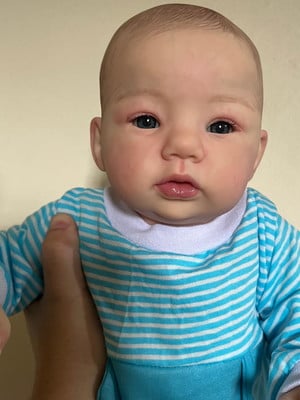 Bebe reborn menino pode banho realista corpo vinil