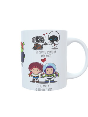 Caneca caneca casais da animação kawaii namorados