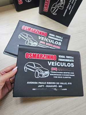 50 porta manual de veículos pvc personalizados