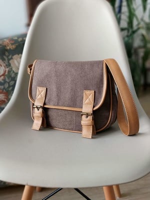 Bolsa tiracolo anne café com leite