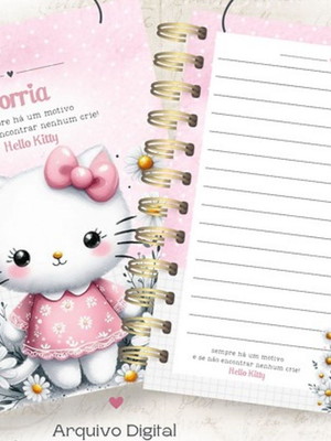 Caderno hello kitty fofinha
