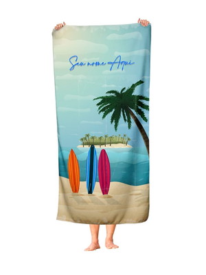 Toalha de praia personalizada: coloque seu nome aqui! tfe12