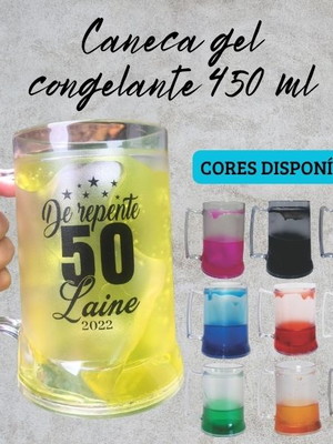 Caneca com gel congelante 450 ml personalizado