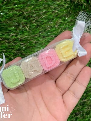 Kit sabonete com nome personalizado - 5 letras
