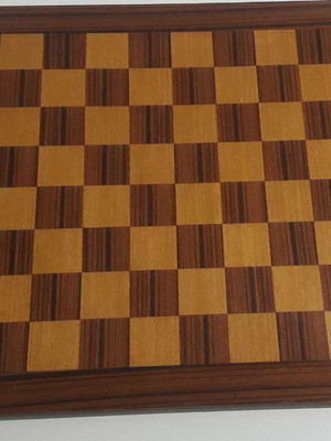 Tabuleiro de damas e xadrez 53 x 53 cm