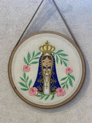 Bastidor bordado nossa senhora