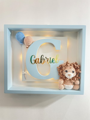 Enfeite porta maternidade com luz de led