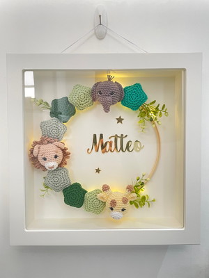 Enfeite porta maternidade com luz de led