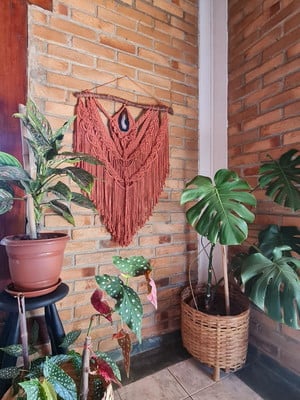 Painel terracota joão de barro