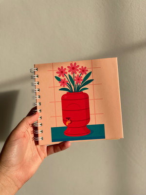 Caderno colorido - filtro de barro