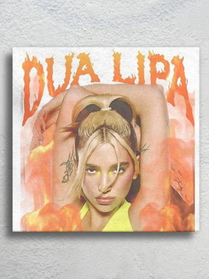 Azulejo decorativo dua lipa cantora