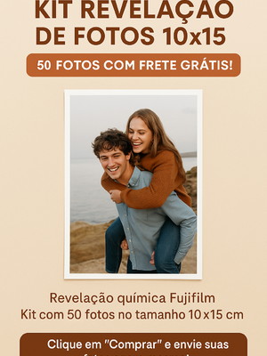 Kit revelação de fotos 10x15 50 fotos com frete grátis!
