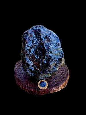 Hematita preta pedra ferro bruta natural 3.2 kg