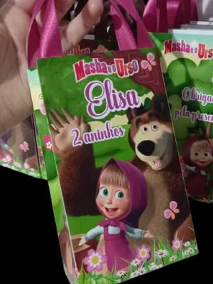 Sacolinhas personalizadas m.a.s.h.a. e. o. u.r.s.o