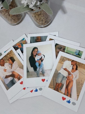 Kit 9 fotos estilo polaroid
