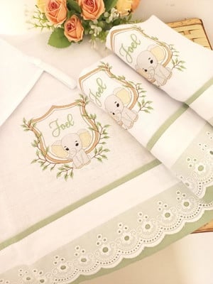 Kit de fraldas personalizadas 3 peças