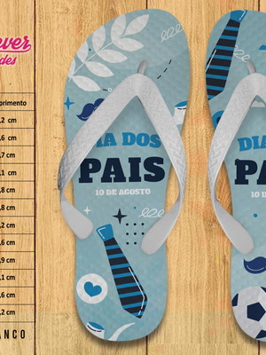 Chinelo personalizado dia dos pais
