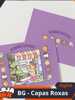 Arquivo digital pdf - bobbie goods para colorir capas roxas