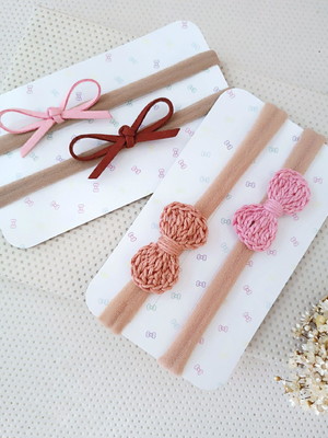Lacinhos para bebê na faixinha nude kit com várias cores