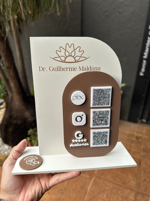 Placa de pix com tag nfc - personalizada 3