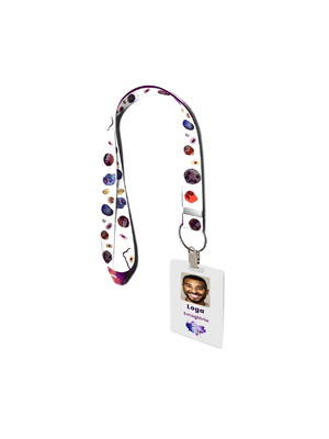 Cordão com crachá ambos personalizados