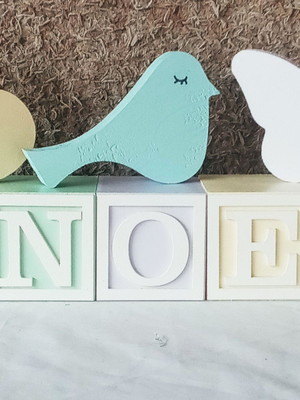 Cubos com nome jardim encantado
