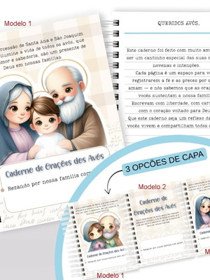 Caderno para orações dia dos avós