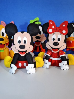 Turma do mickey em feltro - enfeite de mesa e centro de mesa