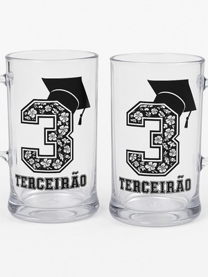 Caneca chopp acrílico 350ml personalizada colorida