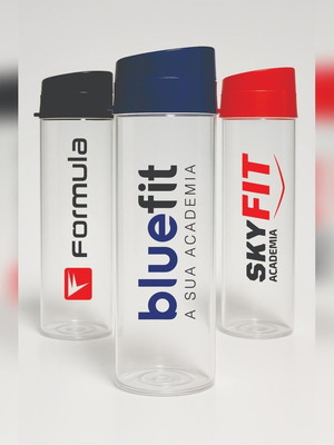 Garrafa acqua bio 350ml com tampa premium personalizado