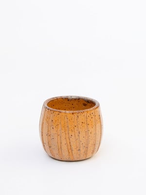Copo de cerâmica gravura - laranja