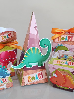 Kit personalizado 25 peças - dinossauro cute