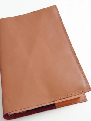 Capa bíblia em couro bovino 100% legítimo caramelo claro