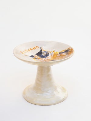 (personalizado) comedouro de cerâmica para gatos