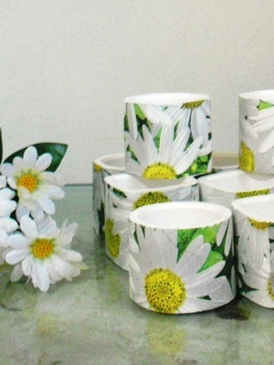 Mini vasos suculentas ou velas artesanto kit com 30 peças