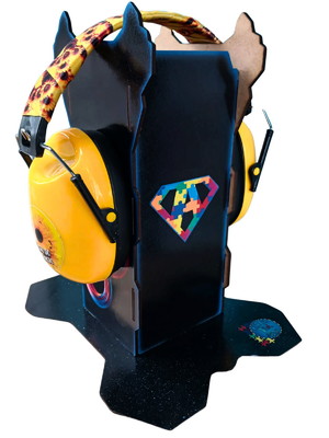 Abafador barulhos 22 db infantil yellow suporte decorativo