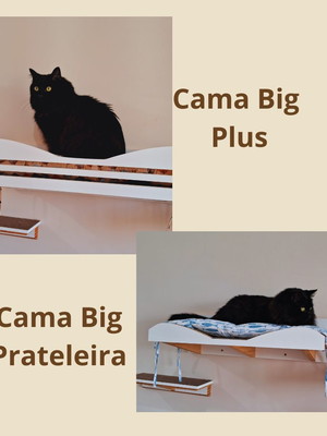 Prateleira para gato - cama big prateleira - em madeira