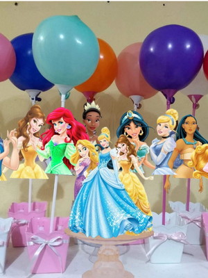Centro de mesa cachepô princesas 12 un.!!!!!