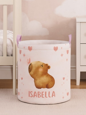 Cesto de brinquedos organizador personalizado capivara