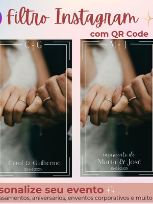 Filtro personalizado instagram casamento #2