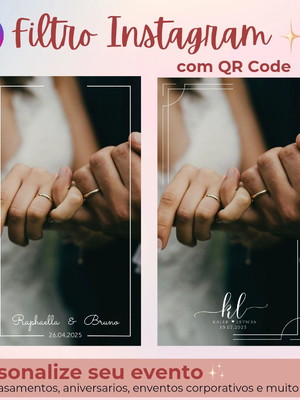 Filtro personalizado instagram casamento