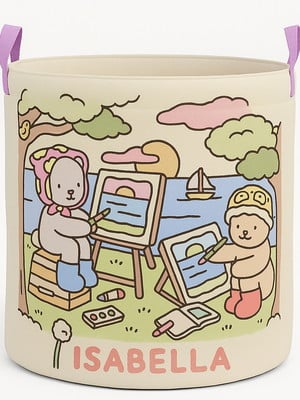 Cesto de brinquedos organizador personalizado bobbie gooods