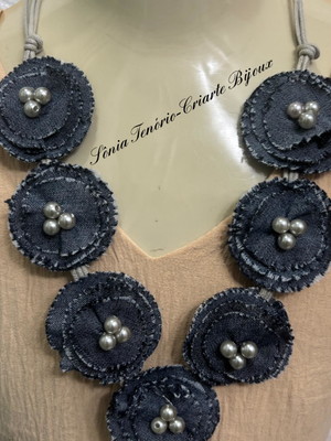 Maxi colar jeans