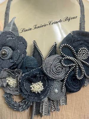 Maxi colar jeans