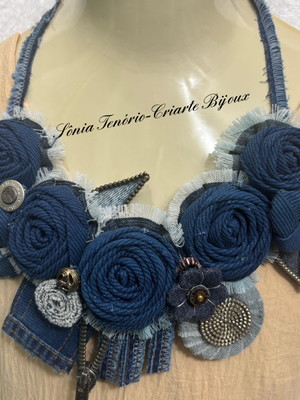 Maxi colar jeans