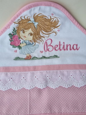 Toalha fralda com capuz