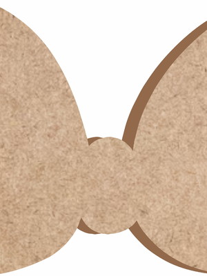 Laço minnie mdf 10 cm