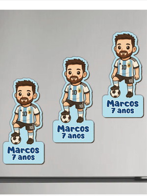 Ímã jogador de futebol 1 personalizado em mdf