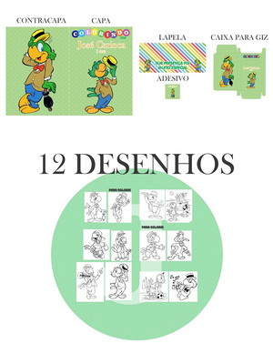 Arquivo digital kit colorir zé carioca